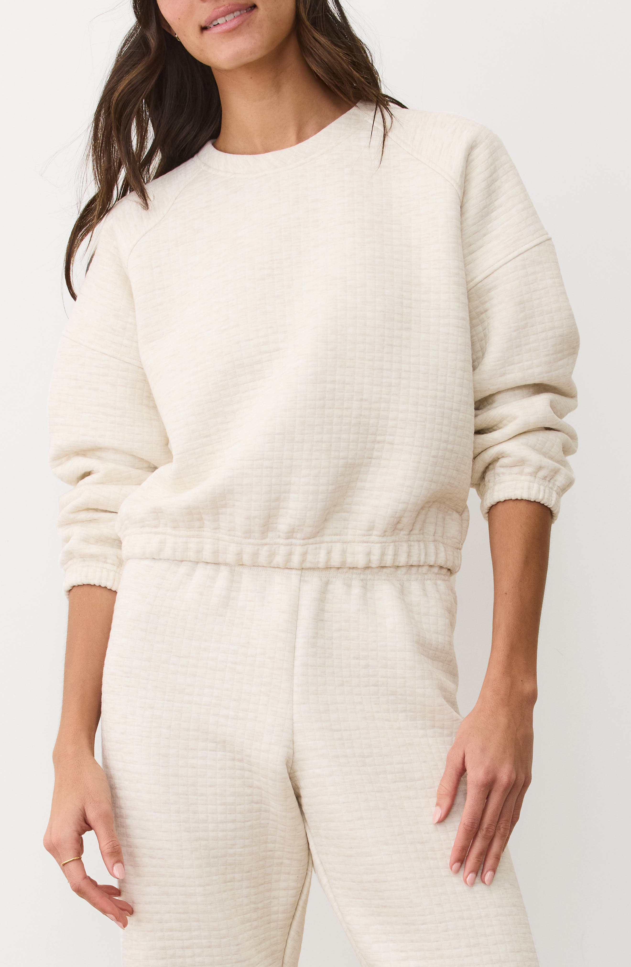 Marine Layer Corbet Quilted Crewneck Sweatshirt