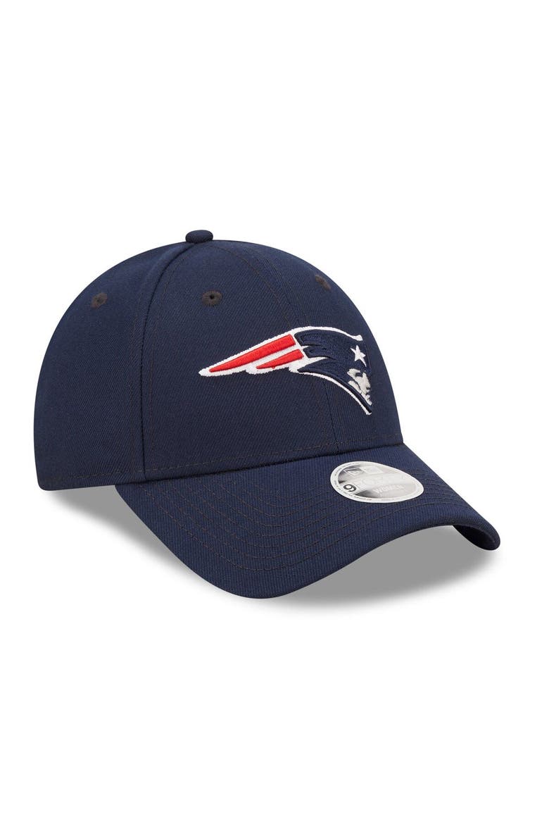 Women's New Era Navy New England Patriots Simple 9FORTY Adjustable Hat, Alternate, color, Navy
