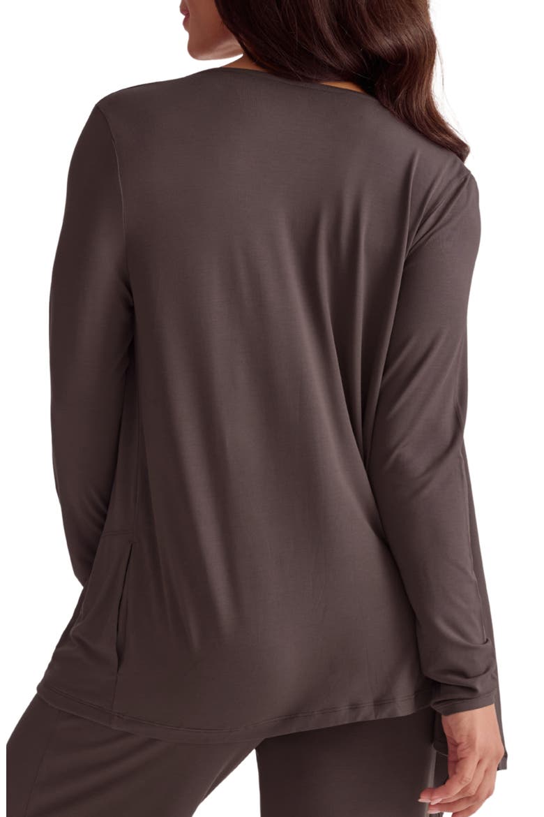 Open Front Cardigan, Alternate, color, ESPRESSO