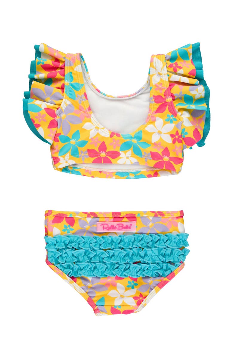 RuffleButts Toddler Girls UPF50+ Butterfly Tankini, Alternate, color,