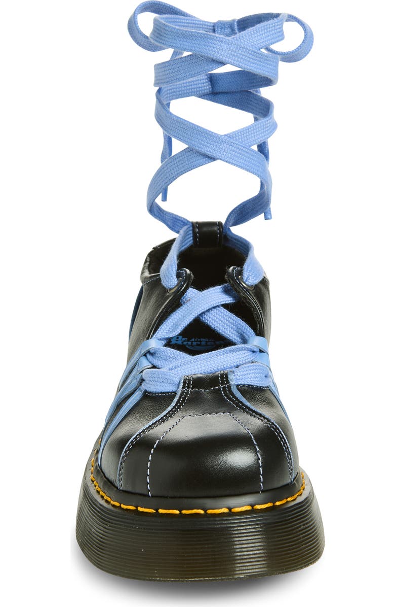 Dr. Martens Buzz Ballerina Wraparound Lace, Alternate, color, Black