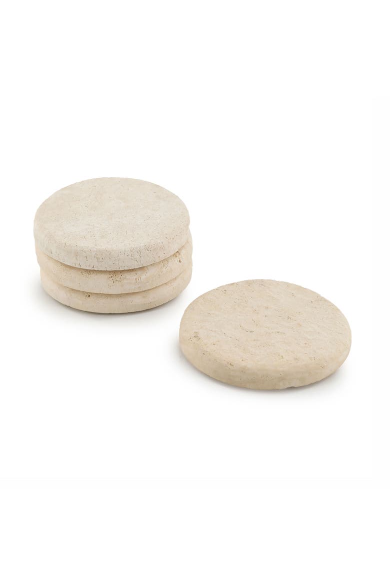 Marble Coasters - Set of 4, Alternate, color, Natural