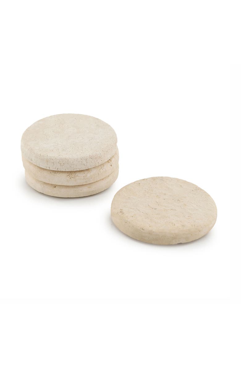 Tallo de Olivo Marble Coasters - Set of 4, Alternate, color, Natural
