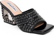 LADY COUTURE Rhinestone Jewel Heel Slide