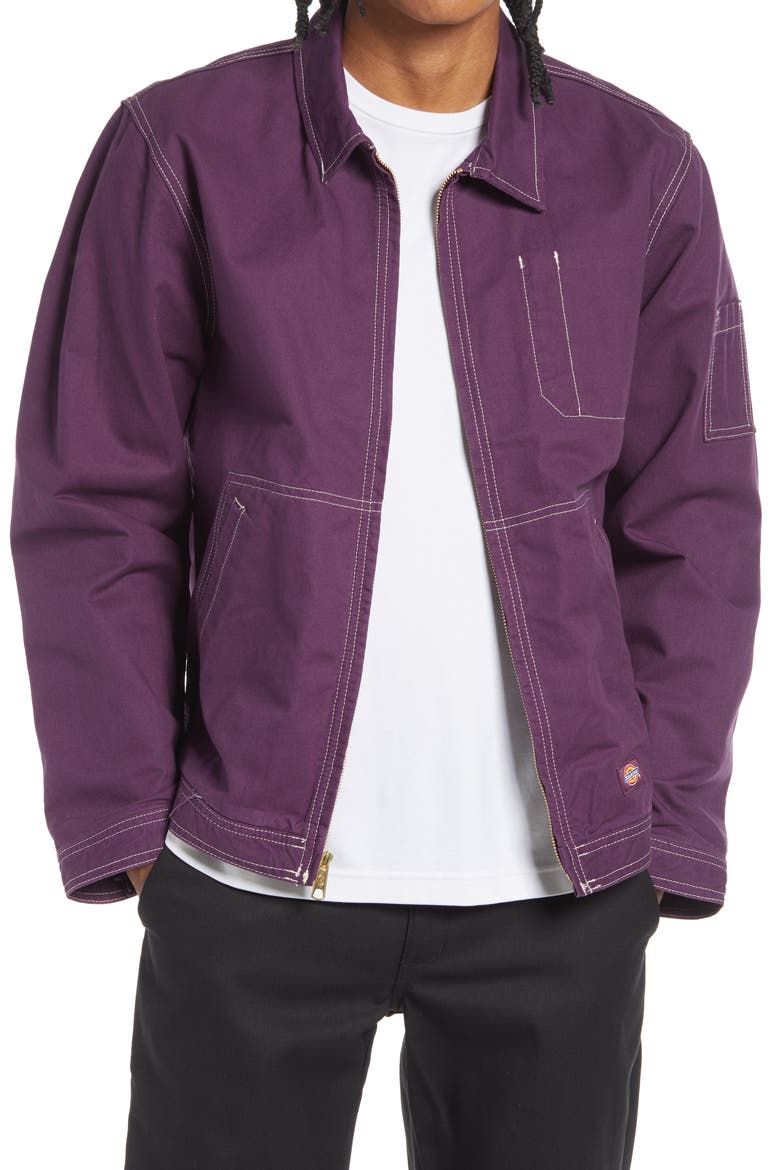 R2R Eisenhower Utility Jacket, Main, color, STONEWASHED PLUM