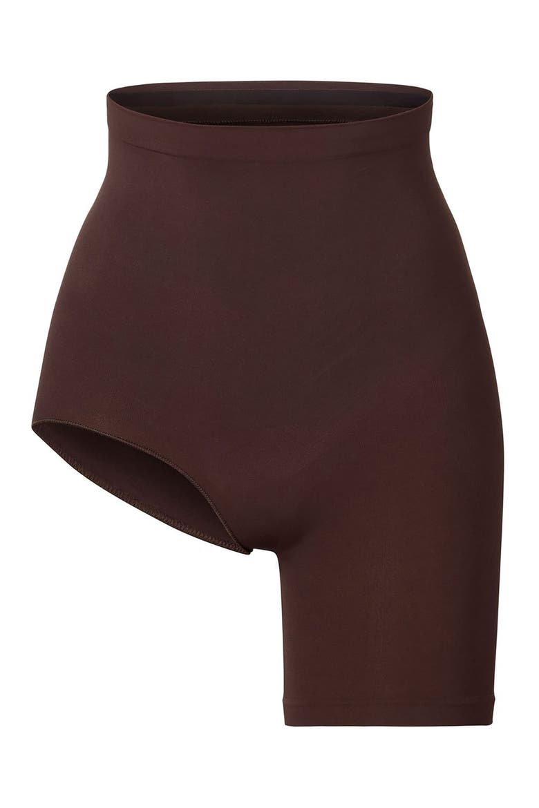 Seamless Sculpt Shorts - Right Leg Exposed, Alternate, color, COCOA