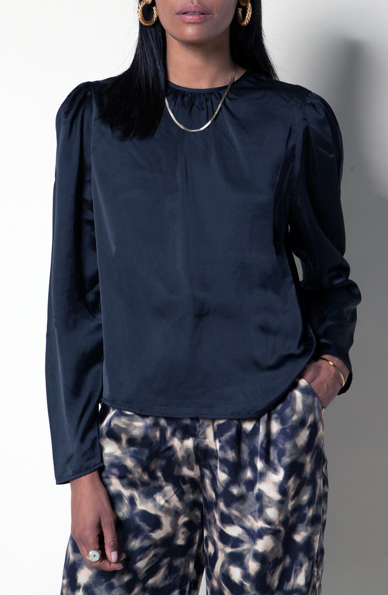 Tart Charise Satin Top, Main, color, Black