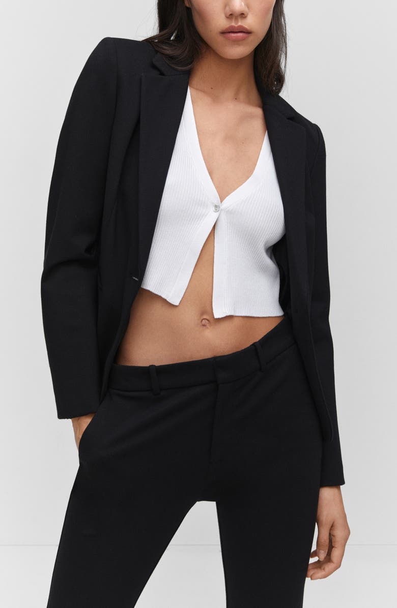 MANGO Rome Knit Straight Leg Pants, Alternate, color,