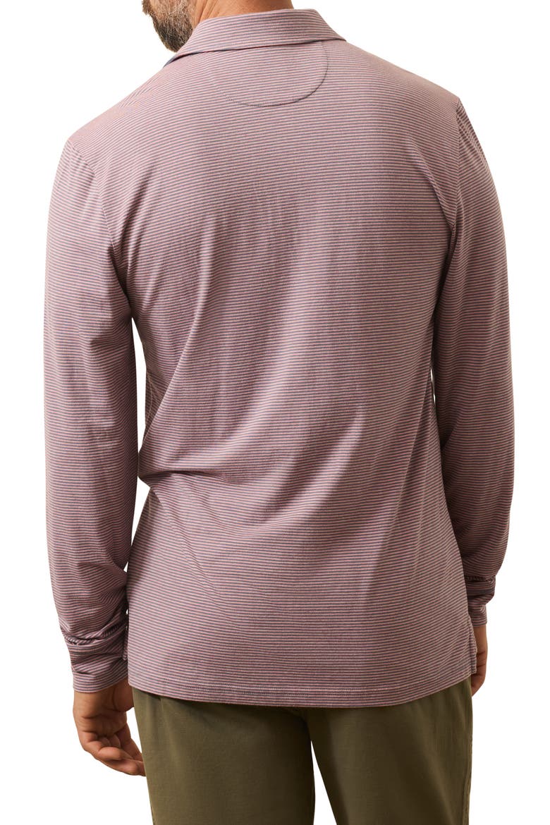 Movement Stripe Long Sleeve Polo, Alternate, color, THREE SPRINGS STRIPE