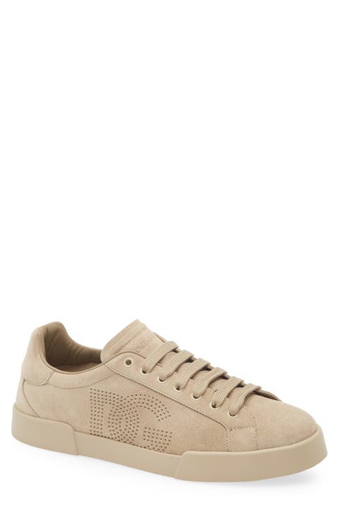 Perforated Logo Low Top Sneaker (Men)