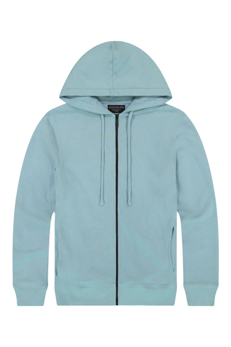 Loop Terry Zip Hoodie, Alternate, color, CAMEO BLUE