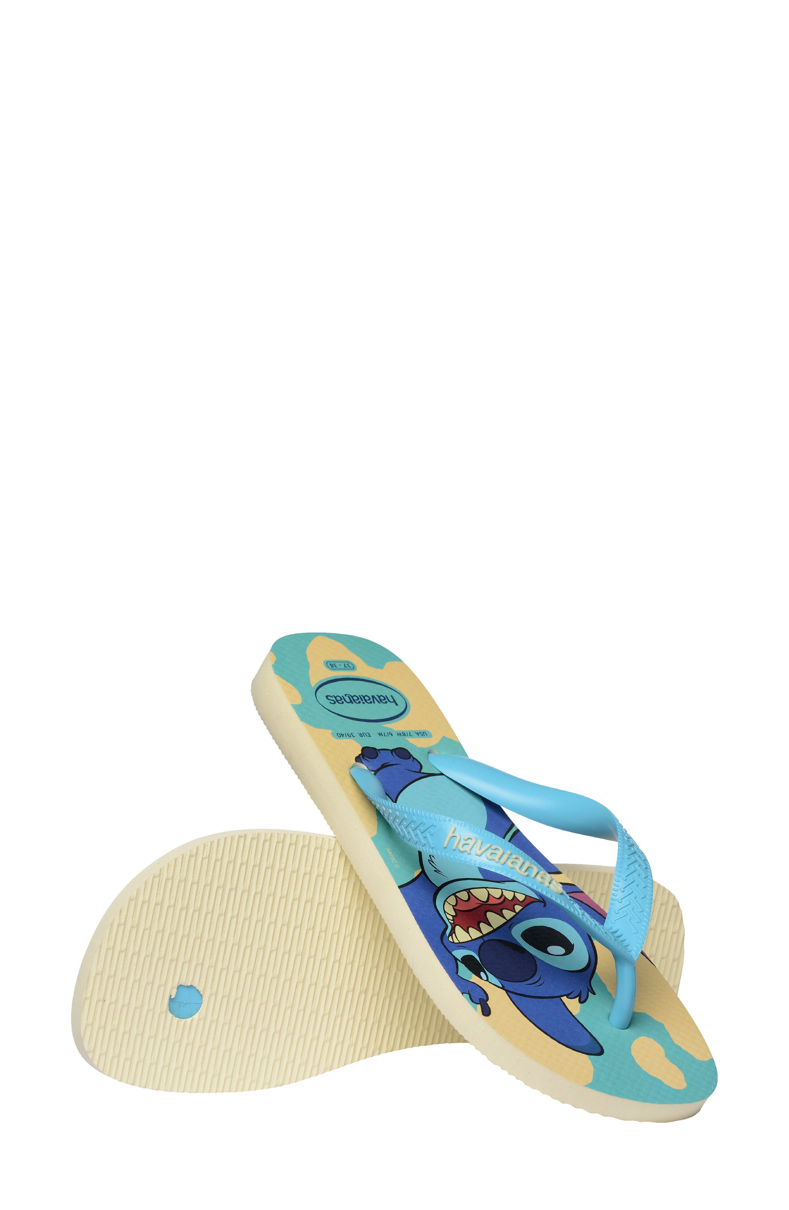 Havaianas x Disney Top Stitch Flip Flop, Alternate, color, Buttercream