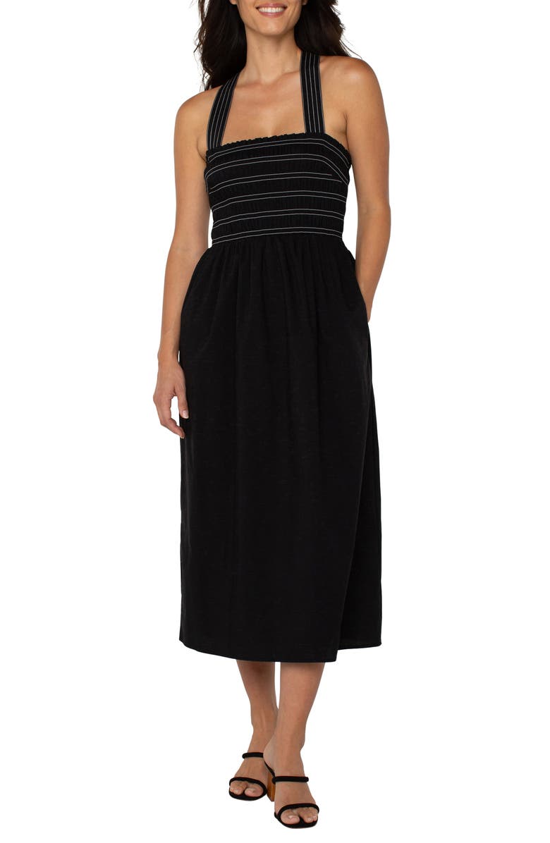 Liverpool Los Angeles Sleeveless A-Line Midi Dress, Alternate, color, 