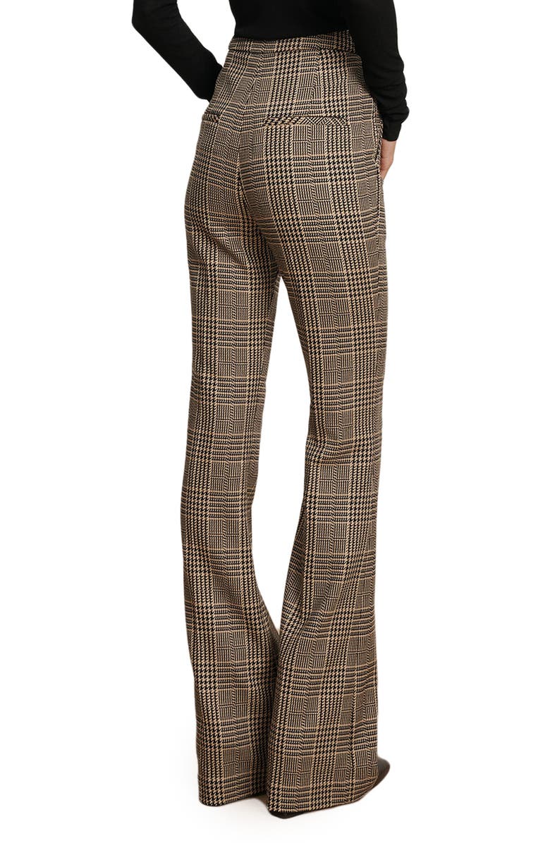 Veronica Beard Gracie Houndstooth Flare Leg Pants, Alternate, color,