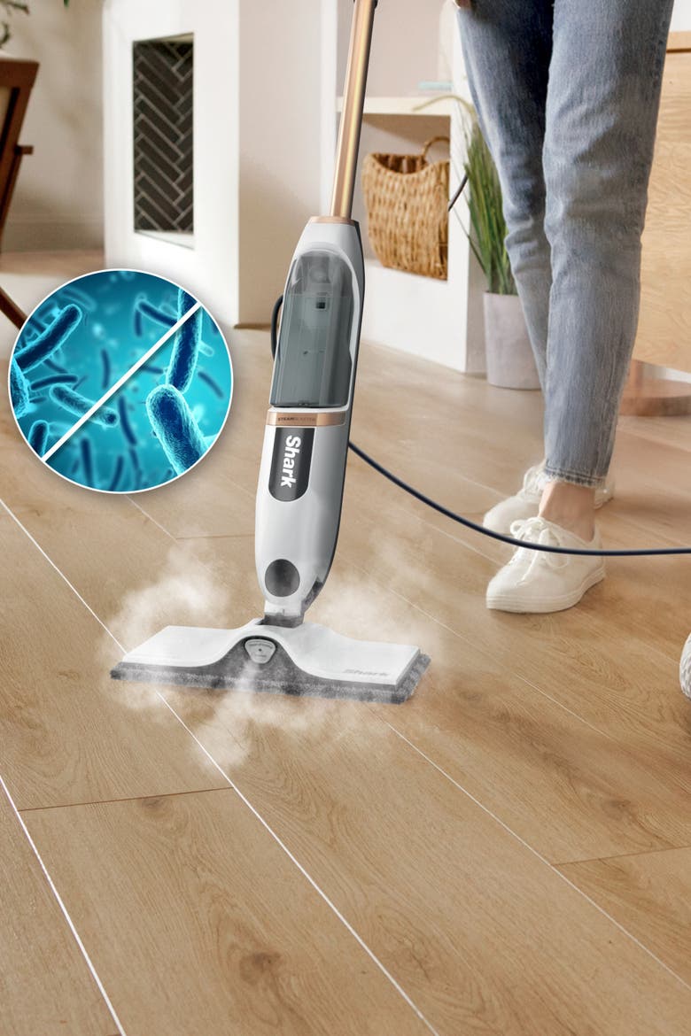 SteamSpot Steam Mop with Steam Blaster, Alternate, color, White & Poly Copper