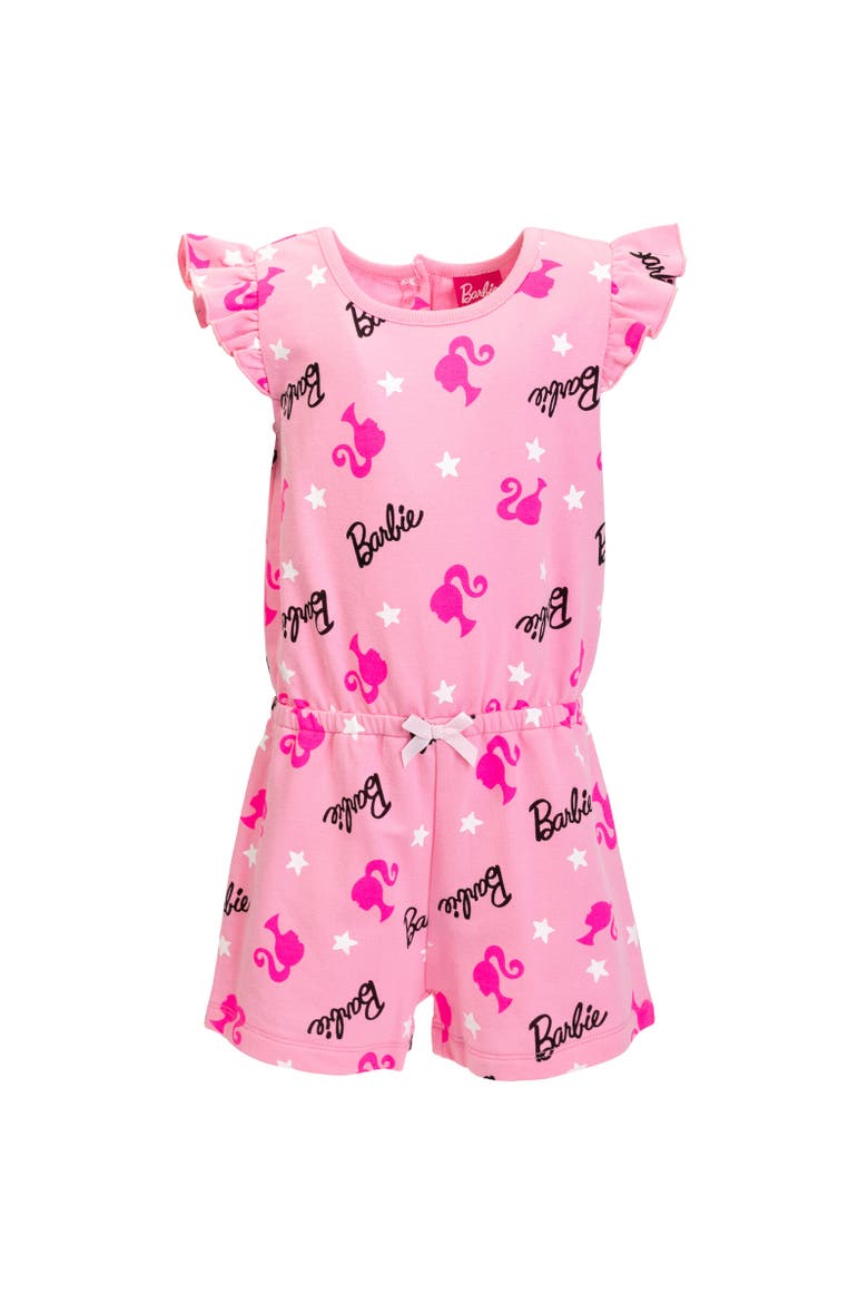 Sleeveless Skater Romper, Main, color, Pink