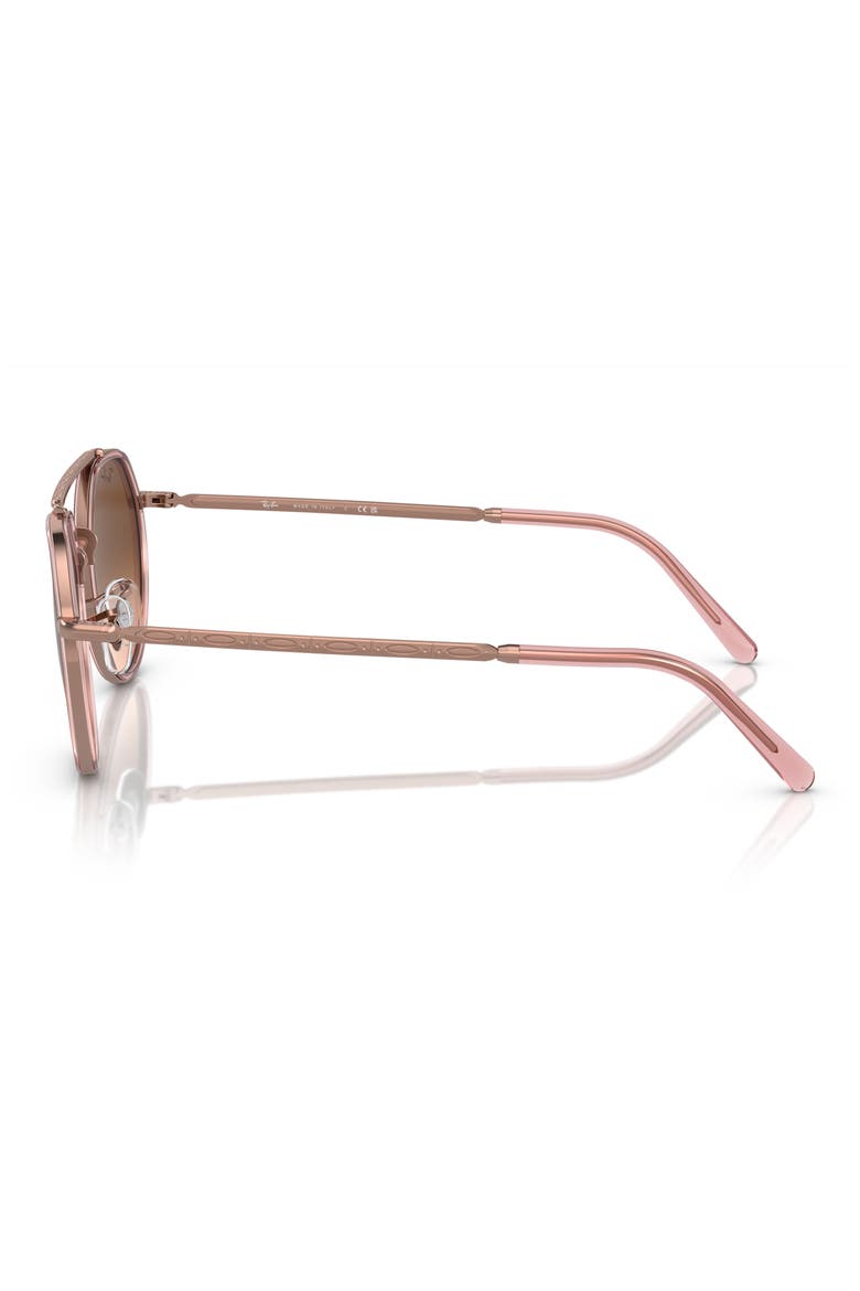 53mm Gradient Irregular Sunglasses, Alternate, color, COPPER
