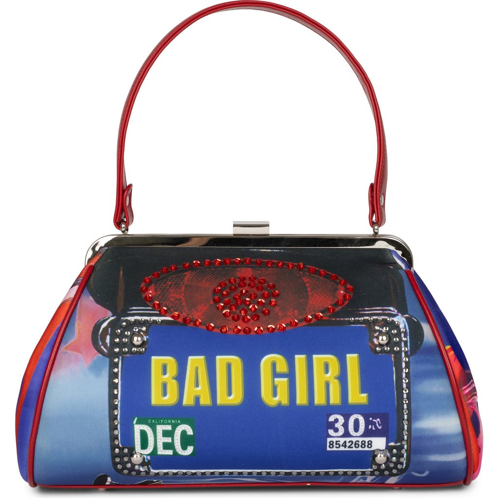 Jeffrey Campbell Beep-beep Top Handle Bag In Bad Girl Combo