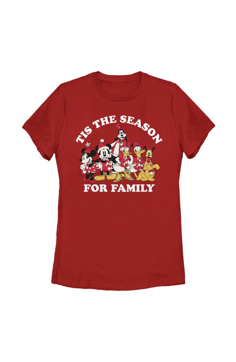 Mickey & Friends Women's Mickey & Friends Christmas Gingerbread Cookies Collage  Graphic T-Shirt, Alternate, color, Wreath