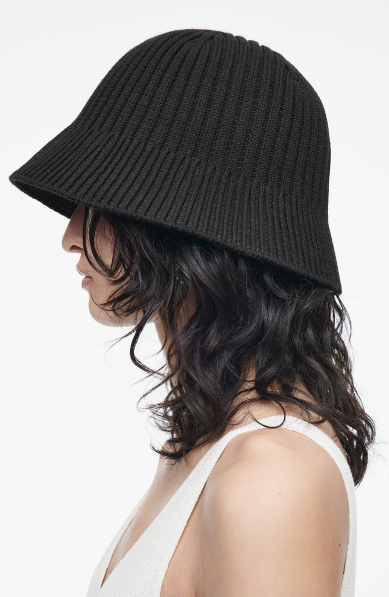 COS Rib Bucket Hat, Alternate, color, 