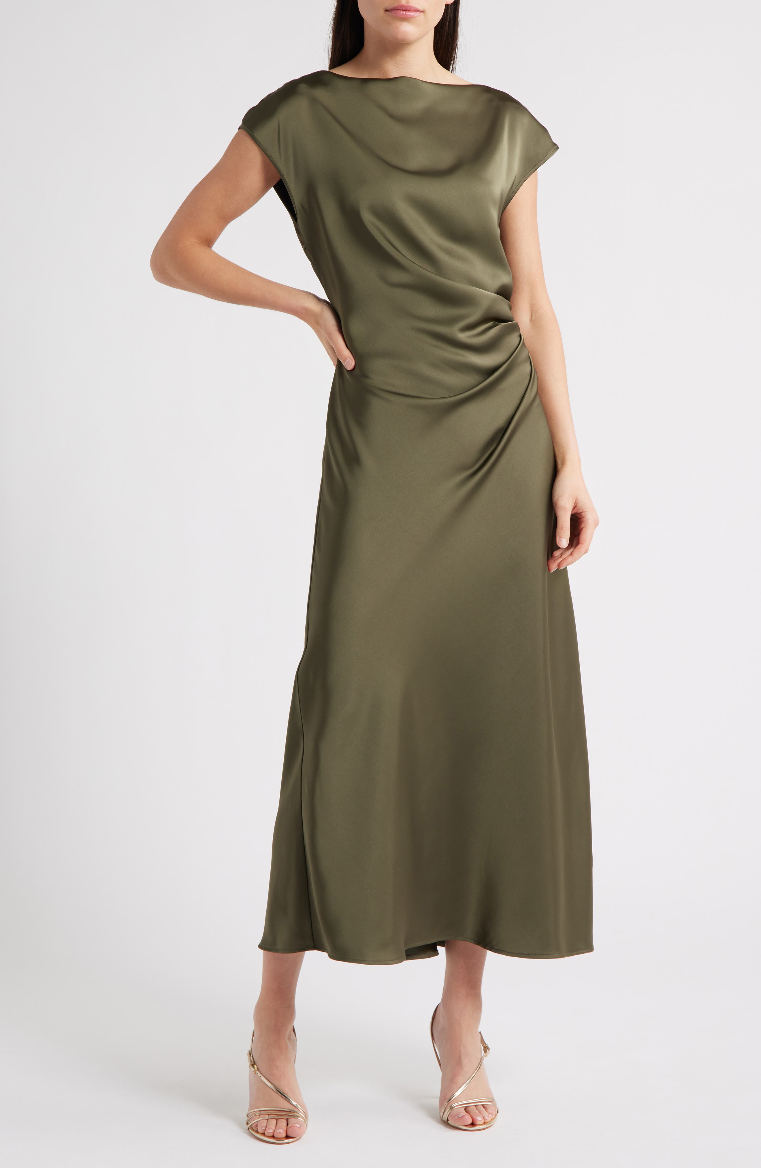 sam edelman gathered satin dress Gathered Satin Dress (Women)