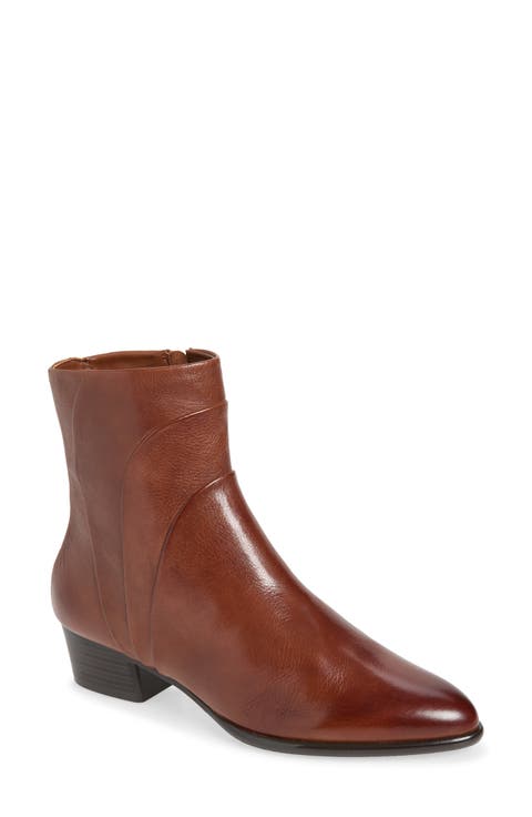 Lori Leather Ankle Bootie