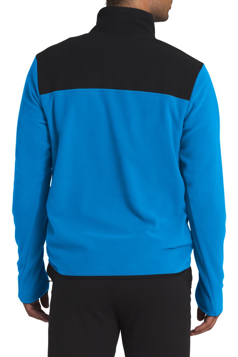 TKA Glacier Quarter Zip Fleece Pullover, Alternate, color, CLEAR LAKE BLUE/ TNF BLACK