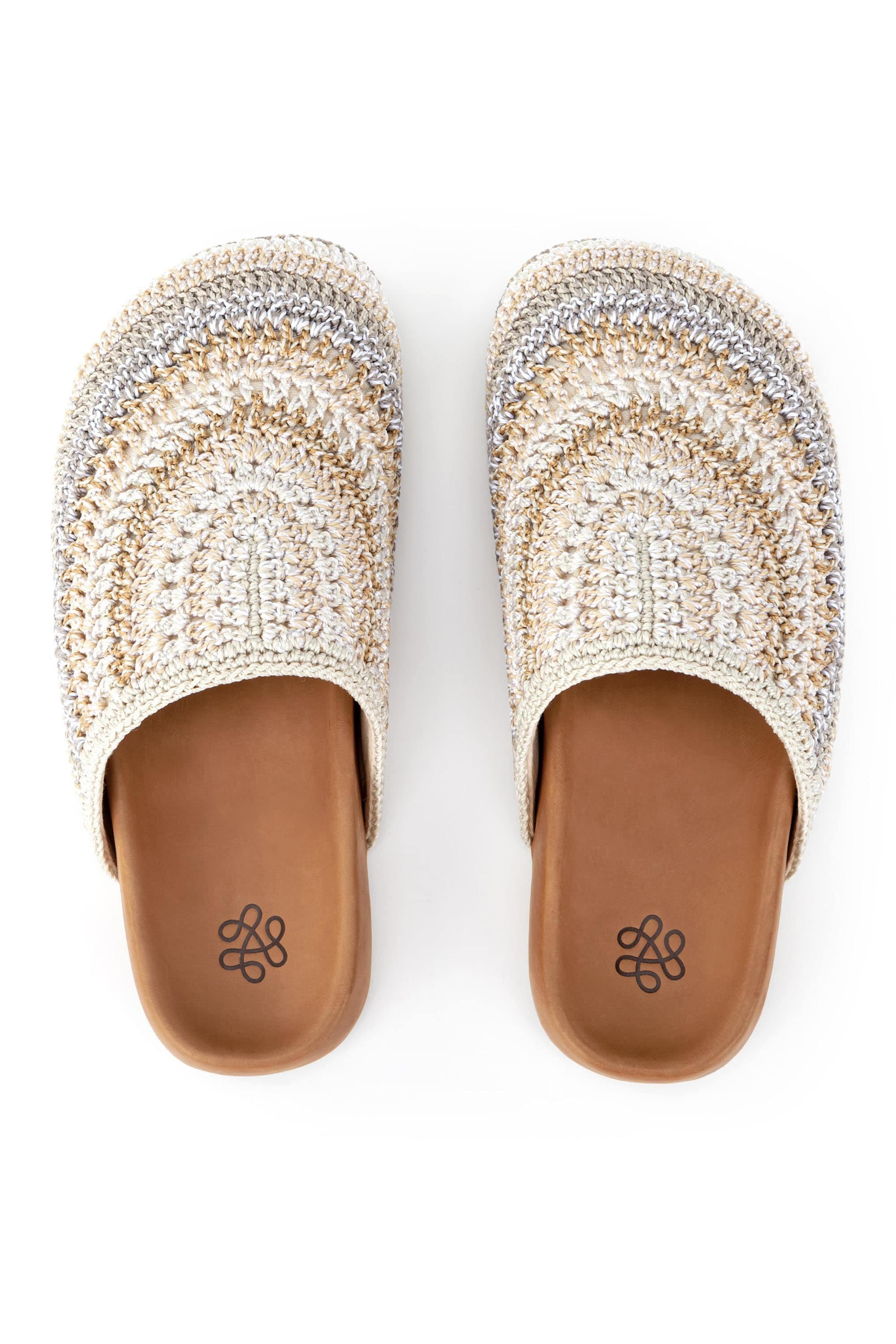 Bolinas Crochet Clog Shoe, Alternate, color, Sand Stripe