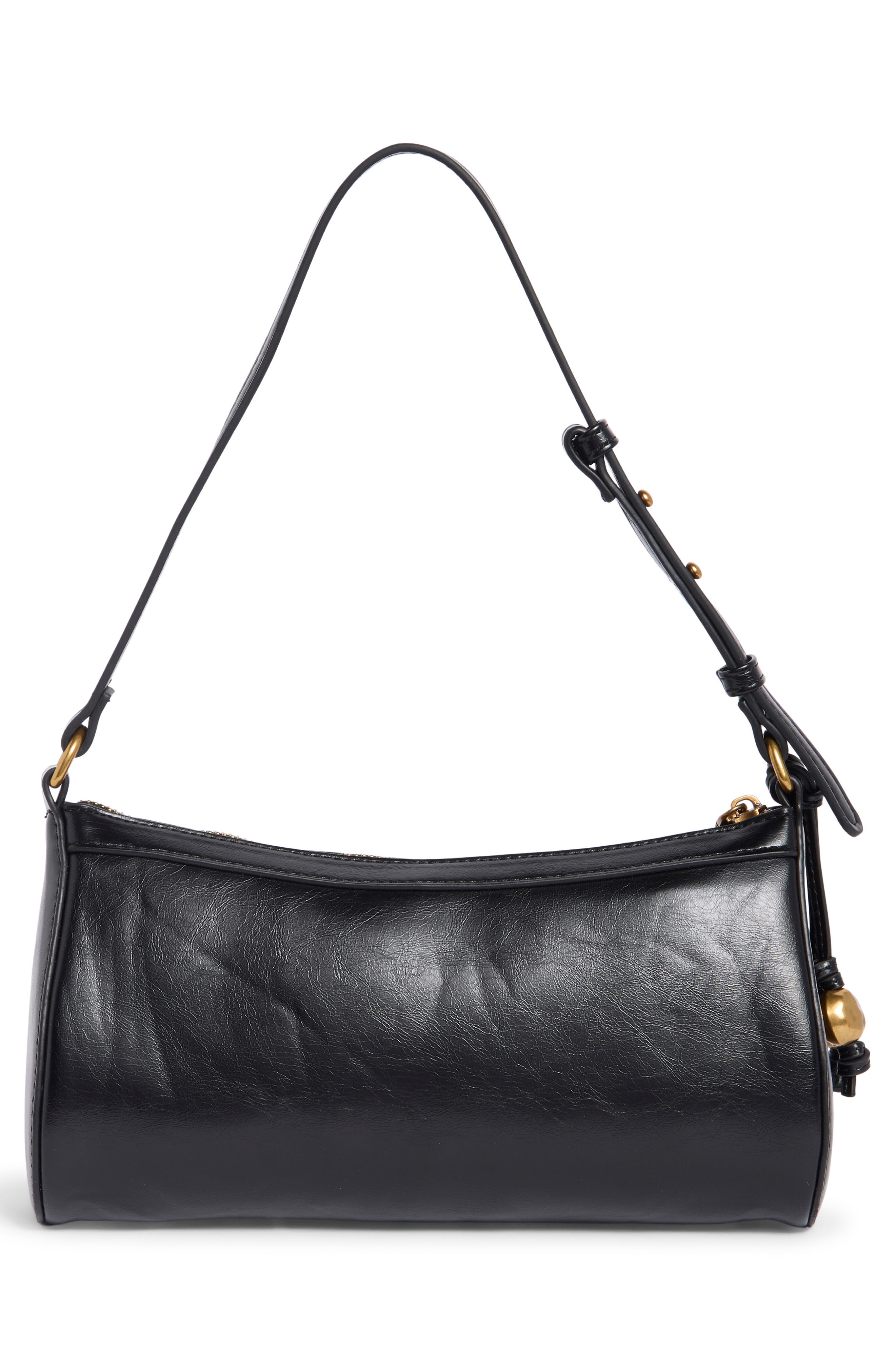 Blowen Faux Leather Baguette Bag, Alternate, color, MULTI BLACK PATCHWORK
