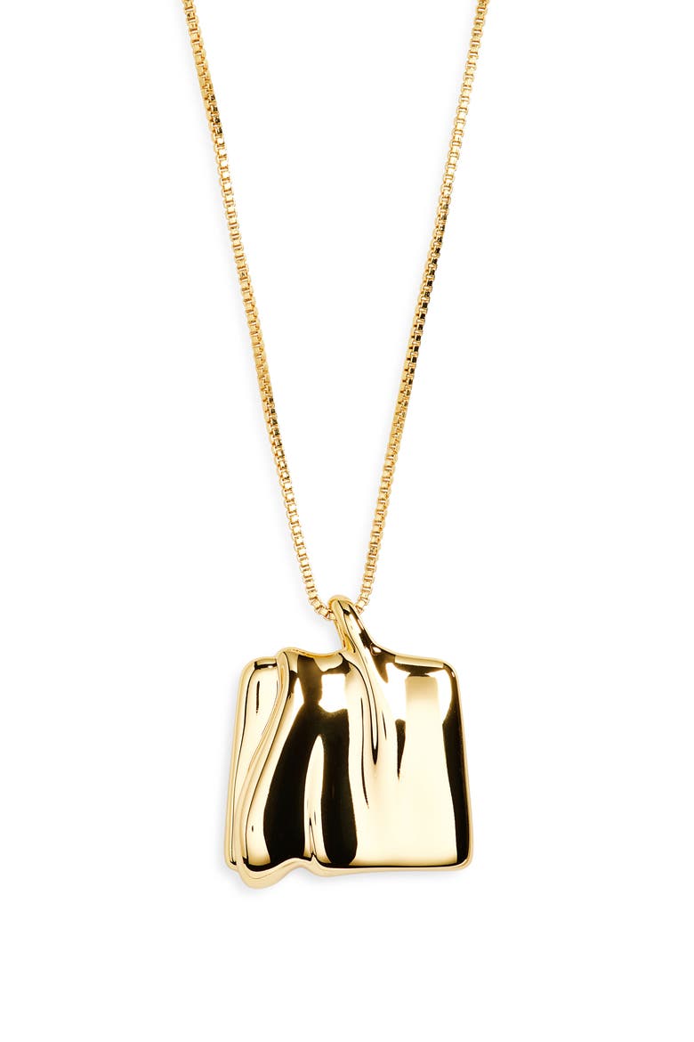 Sundra Pendant Necklace, Main, color, HIGH POLISH GOLD