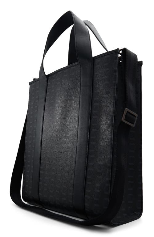 Ted Baker London Harrison Tote In Canvas Black Graphic