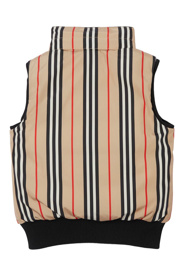 Leroy Stripe Down Hooded Vest, Alternate, color, ARCHIVE BEIGE