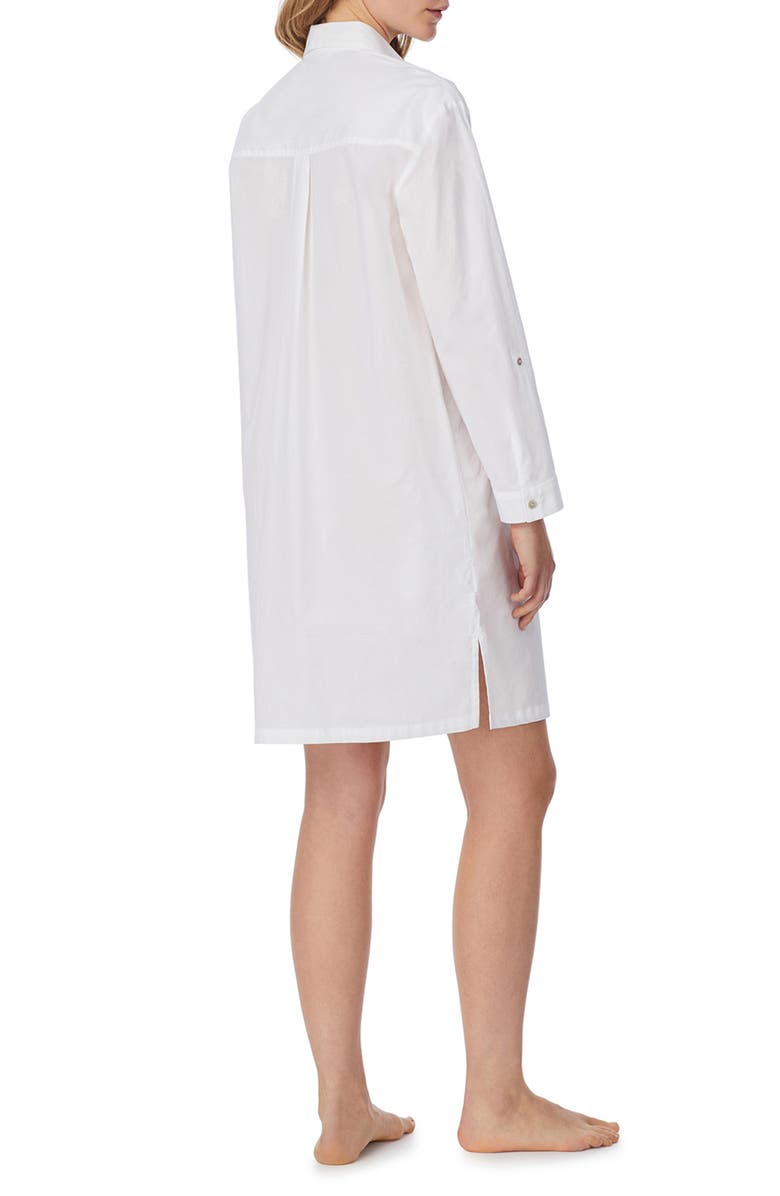 Eileen West Cotton Lawn Sleep Shirt, Alternate, color, White