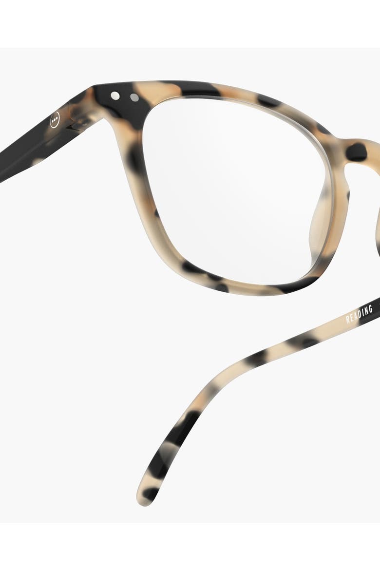 #E 49mm Trapeze Reading Glasses, Alternate, color, Light Tortoise