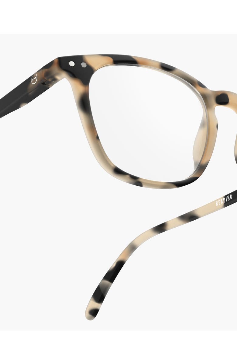 IZIPIZI #E 49mm Trapeze Reading Glasses, Alternate, color, Light Tortoise