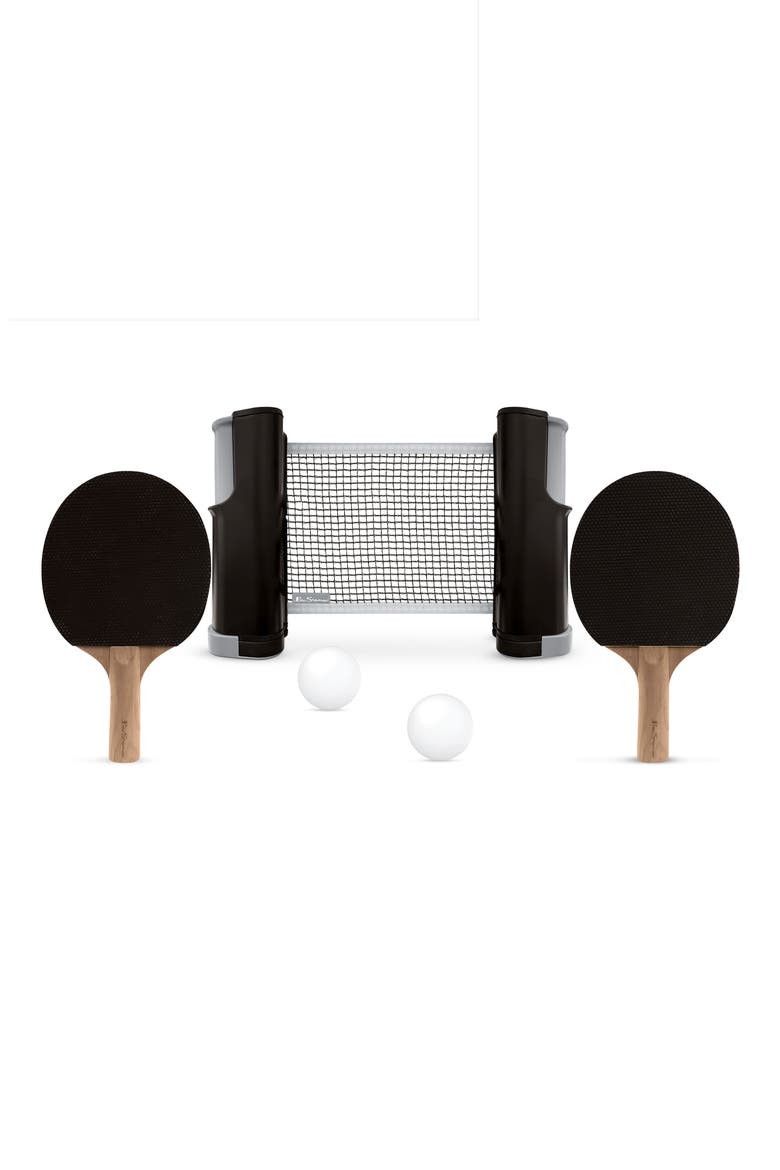 Expandable Tabletop Table Tennis Set, Main, color, BLACK