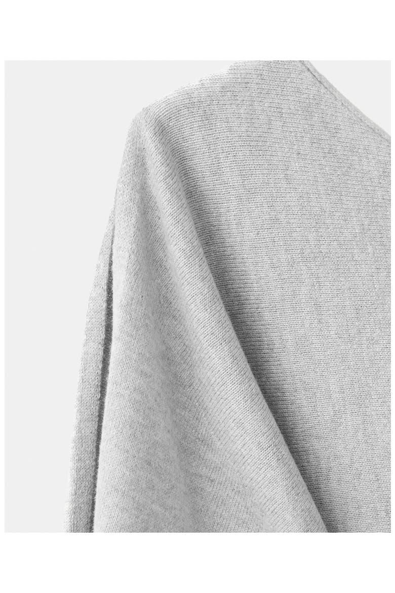 Cotton Blend Fine Knit Sweater, Alternate, color, MEDIUM HEATHER GREY