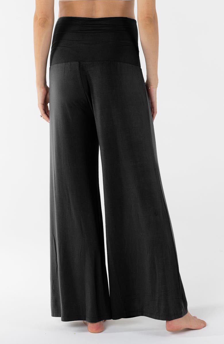 Angel Maternity Maternity Lifestyle Wide Leg Pants, Alternate, color, Black
