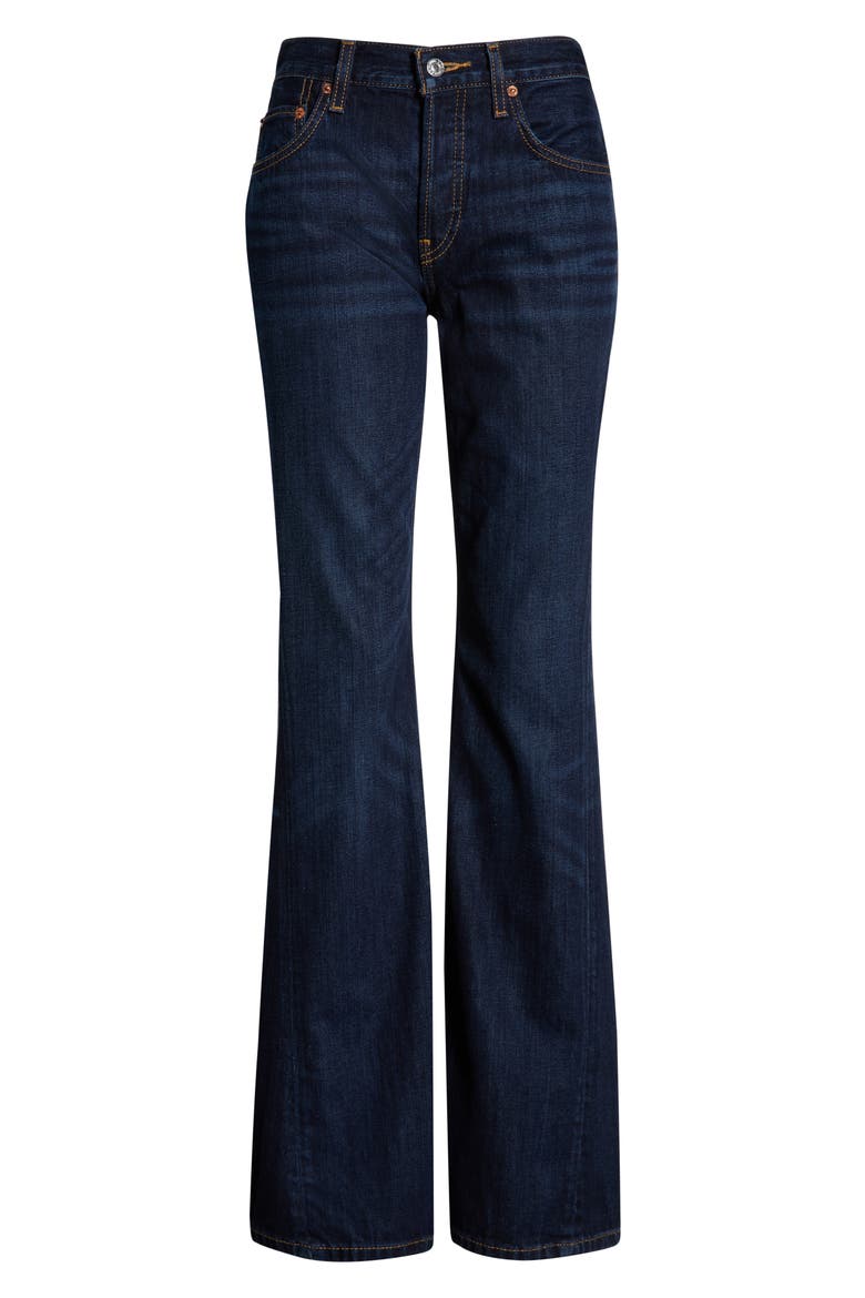 Twisted Bootcut Jeans, Alternate, color, DARK LADY BLUE