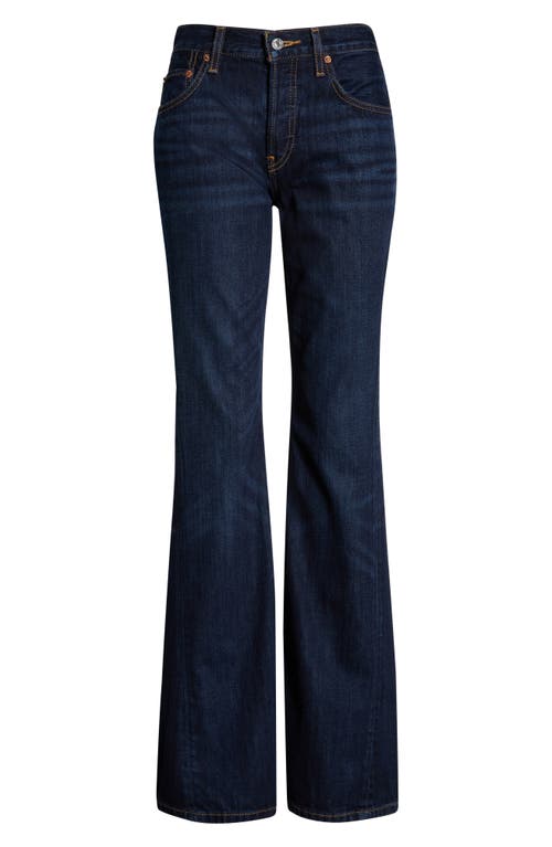 Re/done Twisted Bootcut Jeans In Blue