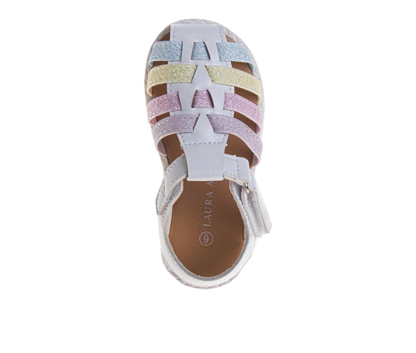 Laura Ashley Multicolor Straps Sandals, Alternate, color, White