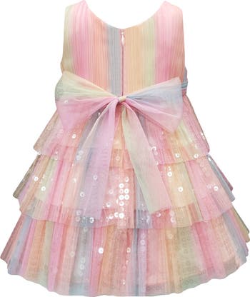 Sequin Tiered Dress
