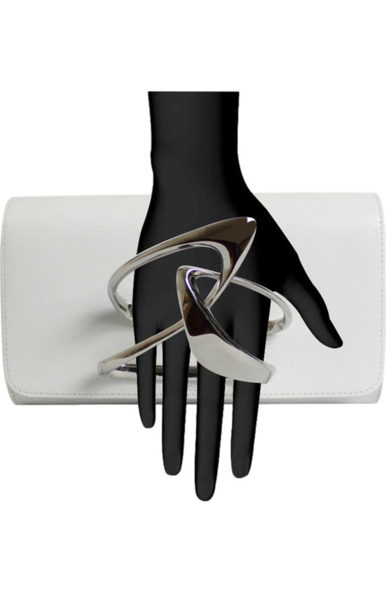 PERRIN PARIS ZAHA HADID LOOP CLUTCH, Alternate, color, White