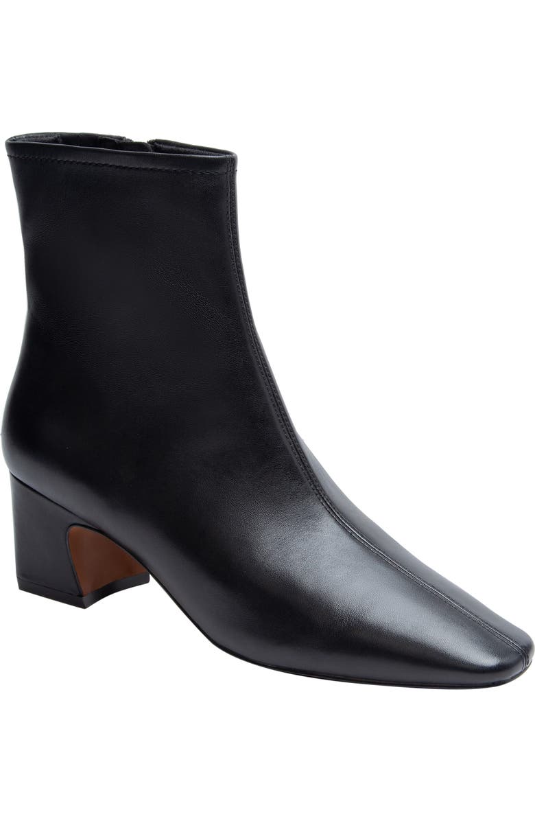 Linea Paolo Wrenly Block Heel Bootie, Main, color, Black/ Black