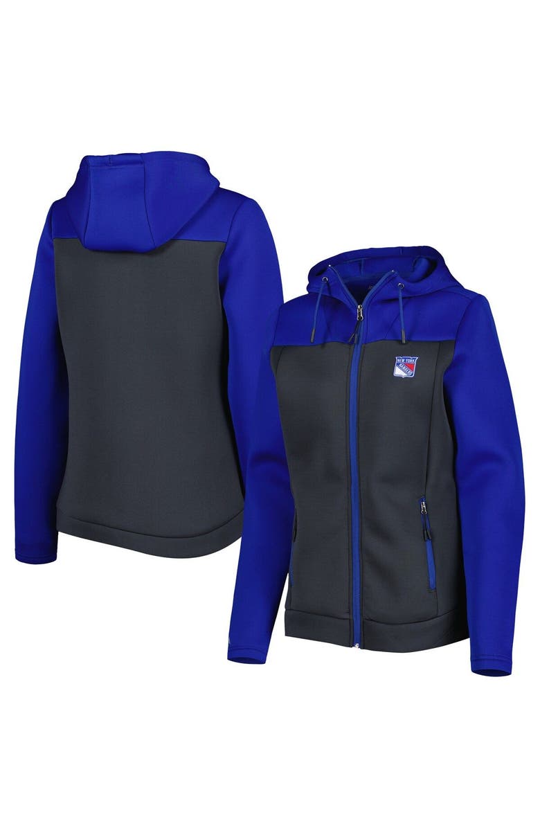 ANTIGUA Women's Antigua Blue/Gray New York Rangers Protect Full-Zip Jacket, Main, color, Blue