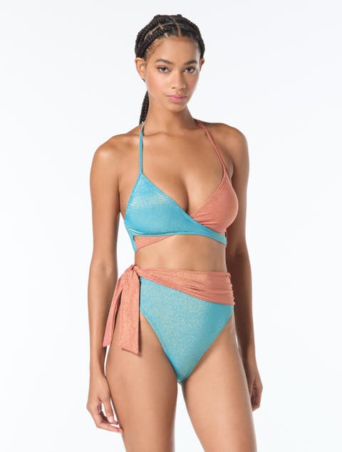 Wrap Front Bra Swim Top