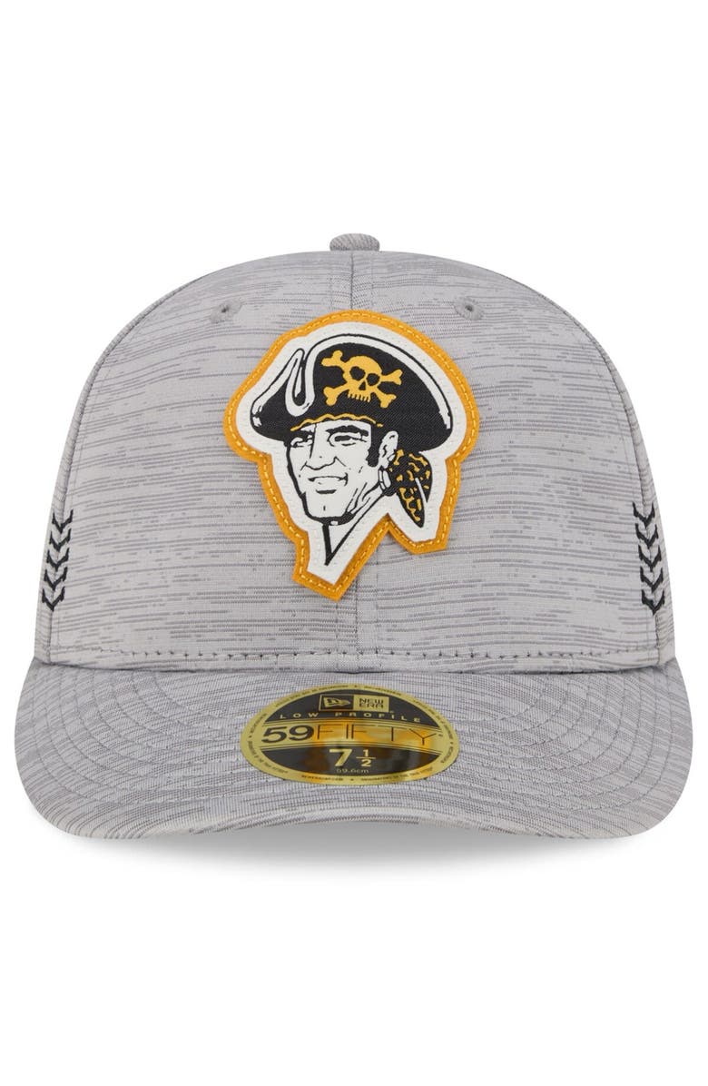 New Era Men's New Era Gray Pittsburgh Pirates 2024 Clubhouse Low Profile 59FIFTY Fitted Hat, Alternate, color,