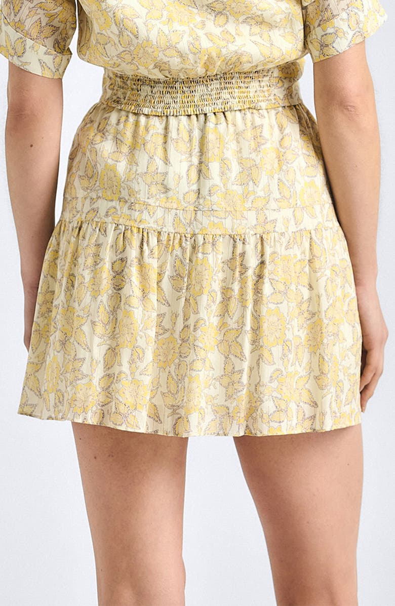 Derek Lam 10 Crosby Thalina Voile Miniskirt, Alternate, color, Valiase Yellow Floral