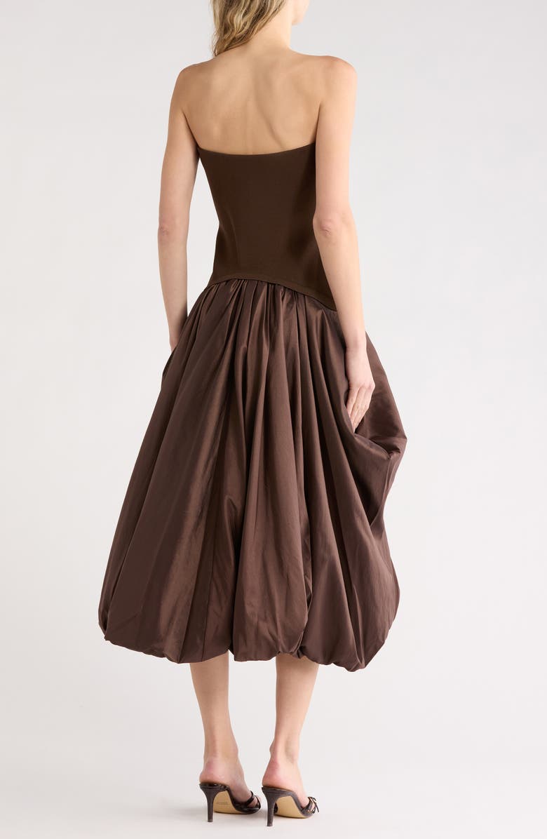 Simkhai Izzy Midi Dress, Alternate, color, Cocoa