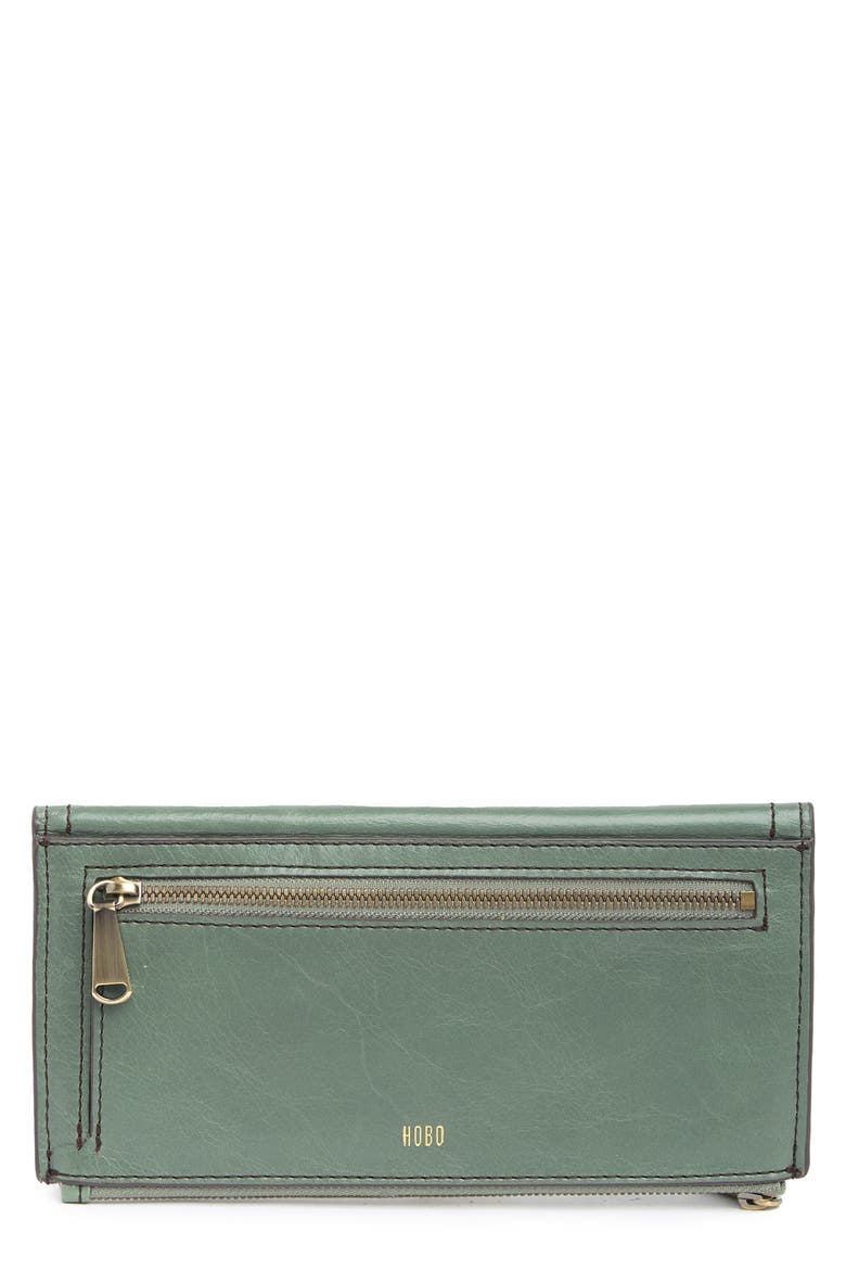 Esprit Leather Wallet, Alternate, color, BOTTLE GREEN